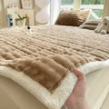 Axyaa Winter Warm Plush Mattress Topper - Super Soft & Cozy Foldable Bed Cover