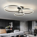 Axyaa Round Ring LED Ceiling Light Modern Minimalism Chandelier for Living Room