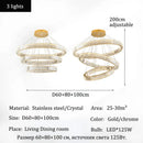 Axyaa Circular Ring Chandelier Pendant Light for Living Dining Bedroom Home Decor