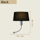 Axyaa Nordic Bedside Fabric Lamp Modern American Bedroom Retro Indoor Night Lighting