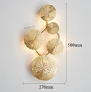 Lotus Leaf Wall Lamp Sconce for Bathroom LED Lights by Axyaa - Modern Industrial Bedroom Indoor Fixture