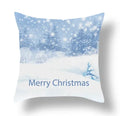 Axyaa Blue Ornament Pillowcase: Festive Home Decor Cushion Cover for Christmas & New Year