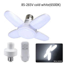 Axyaa 28W E27 LED Light Bulb with Timer Remote Controller for Home, Warehouse, Garage
