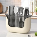 Axyaa Kitchen Drain Storage Basket: Large Capacity Multi-Function Dinnerware Organizer