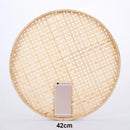 Axyaa Bamboo Weave Sieve Raft: Easy Clean, Decorative Home Decor in 6 Sizes