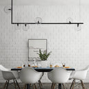 Axyaa Modern Linear Chandelier - Minimalist Pendant Light for Home Decor