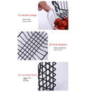 Axyaa Iron Storage Basket with Handle & Desk Organizer for Snacks, Cosmetics - Large Capacity