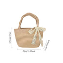 Axyaa Minimalist Woven Handbag - Lightweight, Small Tote for Women, Commuting, Travel & Beach