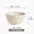 Axyaa 5-Inch Ceramic Rice Bowl - Household Tableware Small Bowl