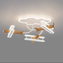Axyaa Wooden Plane Pendant Lamp - Children's Bedroom Ceiling Light