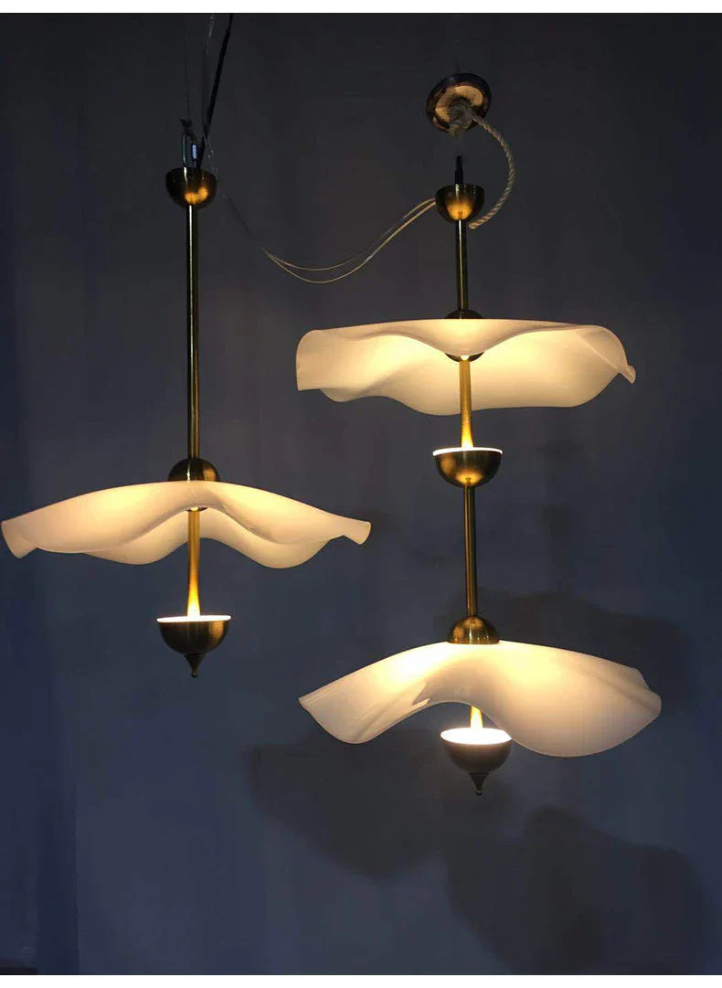 Axyaa Lotus Leaf Chandelier Pendant Lights for Elegant Home Decor