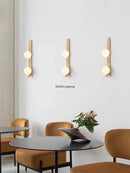 Axyaa Nordic Minimalist Iron Wall Lamp LED for Bedside Study Lighting