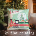 Axyaa Christmas Print Pillow Covers for Sofa Bedroom Car