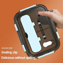 Axyaa Portable Lunch Box Set with Utensils and Microwave-Safe Container