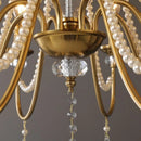 Axyaa Luxury Crystal Chandelier Foyer Pendant Light American Style Home Decor