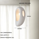 Axyaa White Wabi Sabi E27 LED Pendant Chandelier for Home Bar Decor