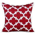 Axyaa Wine Red Square Throw Pillow Cover 45x45 - Autumn Decor Pillowcase
