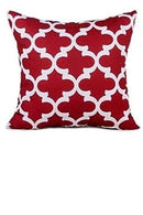 Axyaa Wine Red Square Throw Pillow Cover 45x45 - Autumn Decor Pillowcase