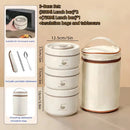 Axyaa Multi-Layer Stainless Steel Lunch Box for Office & School