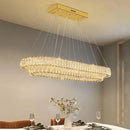 Axyaa Crystal Chandelier Stair Pendant Lamp Living Room Interior Lighting