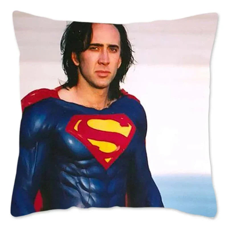 Nicolas Cage Sofa Pillow Cover by Axyaa - Home Decor Actor Cushion Case