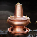 Axya Retro Copper Charcoal Hot Pot - Premium Thickened Commercial Fired Boiler