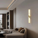 Art Deco Marble Wall Lamp Dimmable LED Sconce for Indoor Lighting by Axyaa