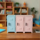 Axyaa Pink Lavender Small Cabinet Metal Desktop Storage Organizer