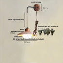 Axyaa Yellow Travertine Stone Canopy Wall Sconce with Pull Chain Switch