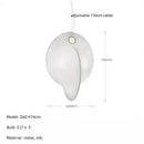 Axyaa Nordic Silk Pendant Chandelier for Dining Room, Hotel, and Home Decor