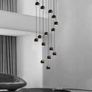 Axyaa Metal Globe Lens Chandelier for Home Décor Lighting