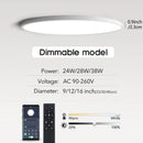 Axyaa Smart LED Ceiling Light - Ultra-thin Dimmable Lighting for Bedroom & Living Room