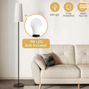 Axyaa Gold Metal Floor Lamp Modern Luxury Night Light for Bedroom Office