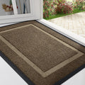 Axyaa Rubber Indoor Outdoor Entryway Mat Easy Clean Low Profile Fade Resistant Mats