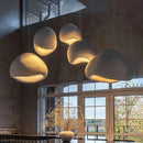 Axyaa Modern LED Wabi Sabi Pendant Chandelier Light for Dining, Living, and Bedroom