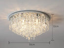 Axyaa Crystal Pendant Chandelier with E14 Holder for Modern Bedroom Lighting