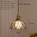 Axyaa Colourful Scandinavian Glass Pendant Lights for Kitchen Dining Room, Brass Led Pendant Lamp