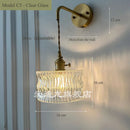 Elegant Vintage Brass Socket Wall Sconce by Axyaa for Bedroom Hotel Dining Room