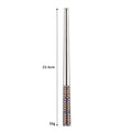 Axyaa Stainless Steel & Wooden Chopsticks Dinnerware Set
