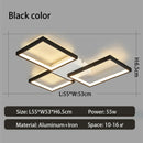 Axyaa Modern Gold/Black LED Chandeliers for Living Room, Bedroom, Study Room