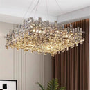 Axyaa Luxury Crystal Chandelier for Modern Living and Dining Spaces