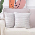 Axyaa Soft Solid Color Cushion Cover Set Luxury Home Decor Sofa Seat Pillow Case