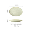 Axyaa Oval Sashimi Plate, High-End Ceramic Tableware for Fish Barbecue