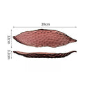 Axyaa Retro Glass Fruit Plate: Creative Hammer Pattern, Light Luxury Design