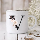 Enamel Creative Coffee Cups Vintage Design by Axyaa
