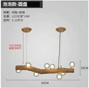 Axyaa Nordic Art Dining Pendant Light Bar Chandelier, American Retro Inn Decor