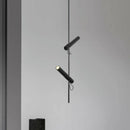 Axyaa Black Metal LED Pendant Light, Rotatable Heads for Foyer, Bedroom, Dining Room