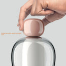 Modern Glass Desk Lamp with USB Charging by Axyaa for Study, Bedroom, or Office