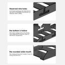 Axyaa Metal Cable Tray Desk Clamp Power Strip Cord Holder Sturdy & Spacious