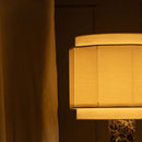 Axyaa Solid Wood Retro Table Lamp - Chinese Bedroom Living Room Wabi Sabi Style
